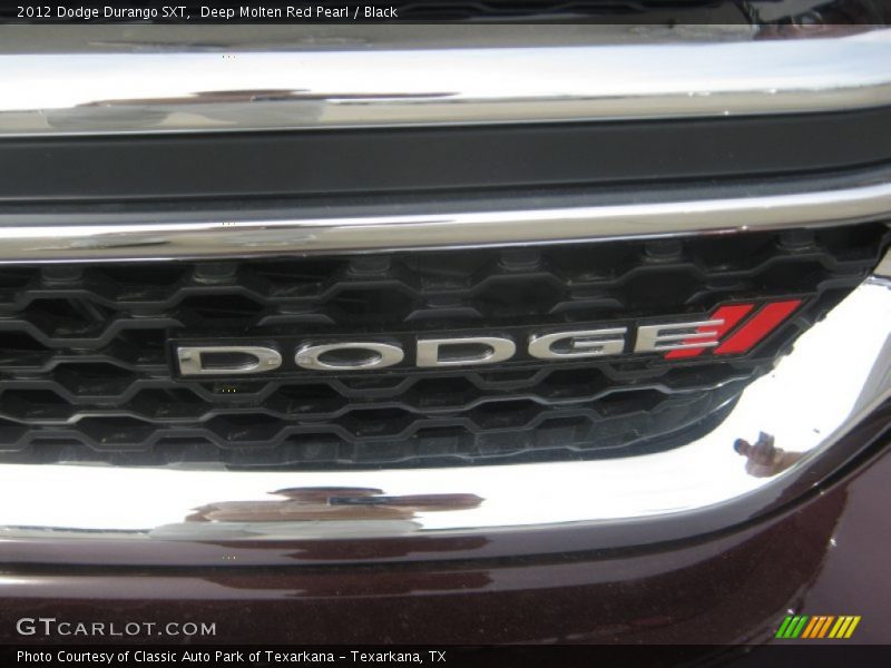 Deep Molten Red Pearl / Black 2012 Dodge Durango SXT