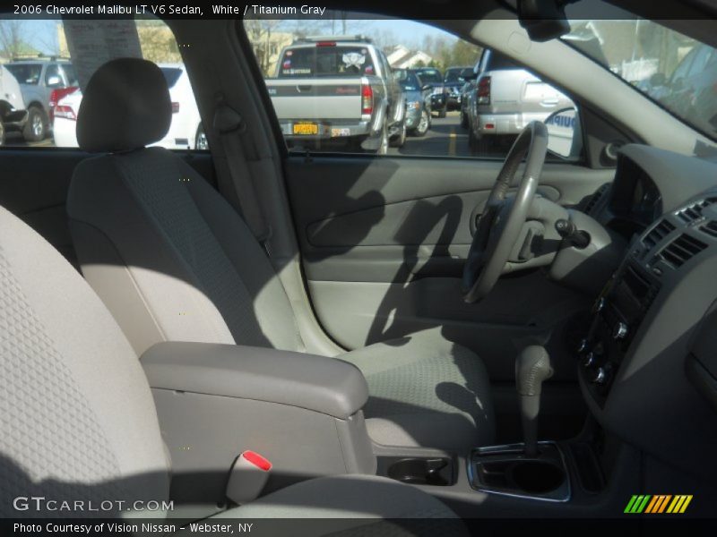 White / Titanium Gray 2006 Chevrolet Malibu LT V6 Sedan