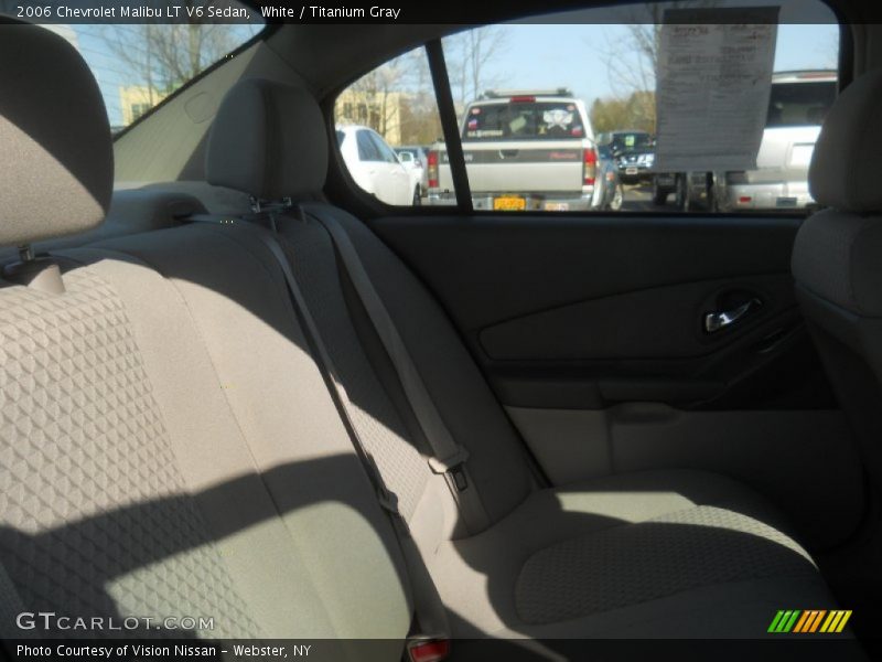 White / Titanium Gray 2006 Chevrolet Malibu LT V6 Sedan
