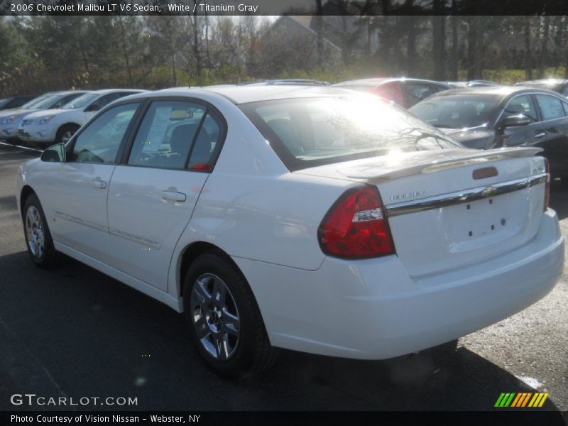 White / Titanium Gray 2006 Chevrolet Malibu LT V6 Sedan