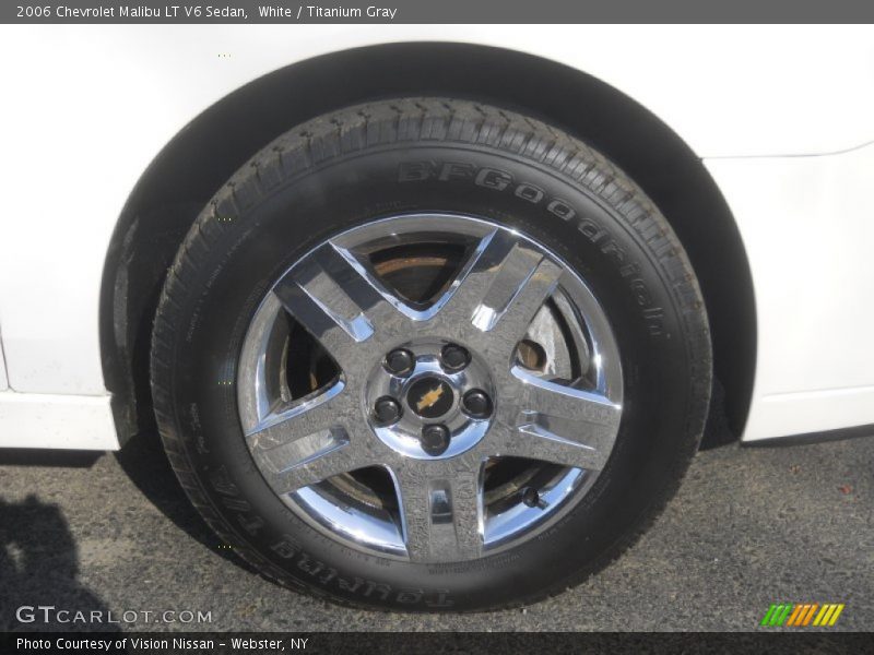 White / Titanium Gray 2006 Chevrolet Malibu LT V6 Sedan