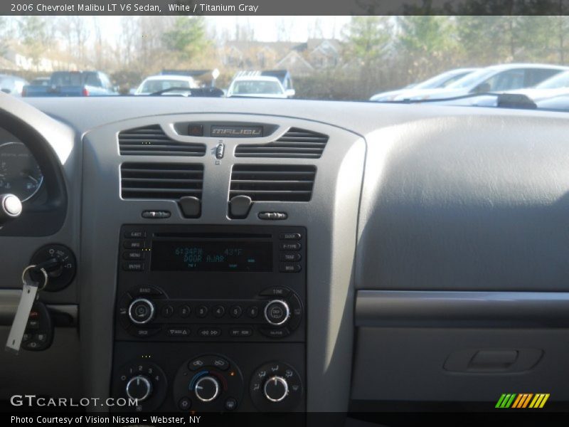 White / Titanium Gray 2006 Chevrolet Malibu LT V6 Sedan