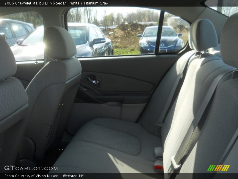 White / Titanium Gray 2006 Chevrolet Malibu LT V6 Sedan