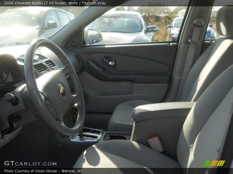 White / Titanium Gray 2006 Chevrolet Malibu LT V6 Sedan