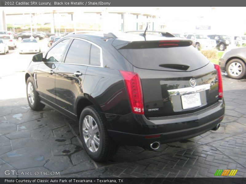 Black Ice Metallic / Shale/Ebony 2012 Cadillac SRX Luxury