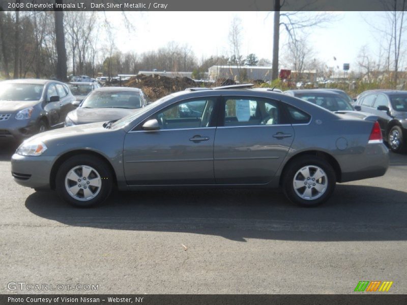Dark Silver Metallic / Gray 2008 Chevrolet Impala LT