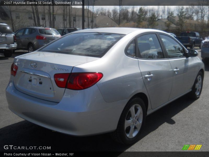 Quicksilver / Black 2007 Hyundai Elantra SE Sedan