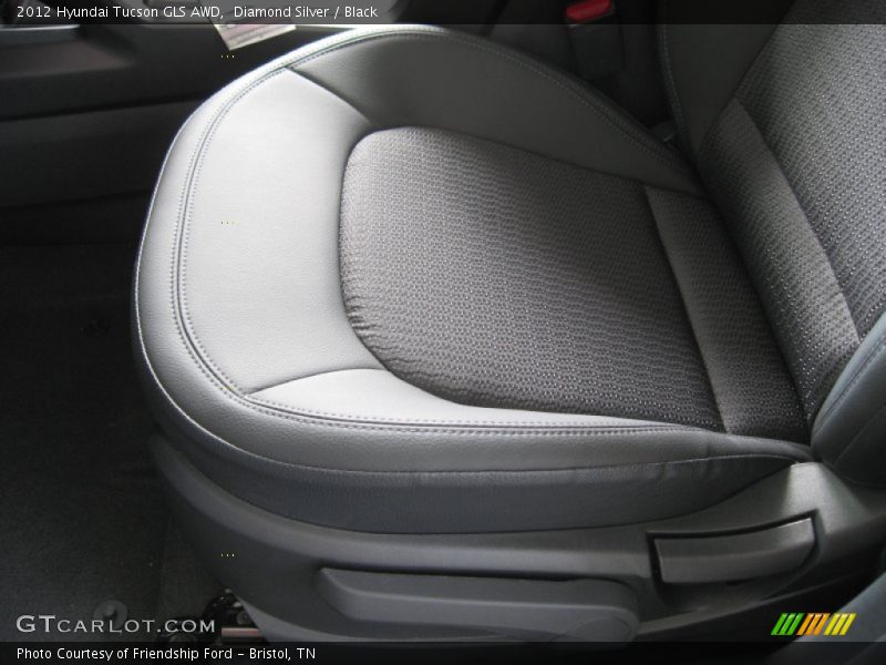 Diamond Silver / Black 2012 Hyundai Tucson GLS AWD