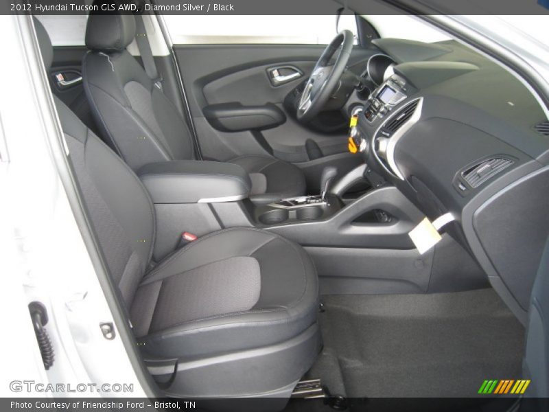 Diamond Silver / Black 2012 Hyundai Tucson GLS AWD
