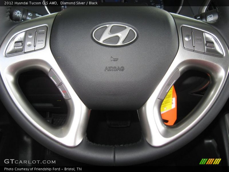 Diamond Silver / Black 2012 Hyundai Tucson GLS AWD
