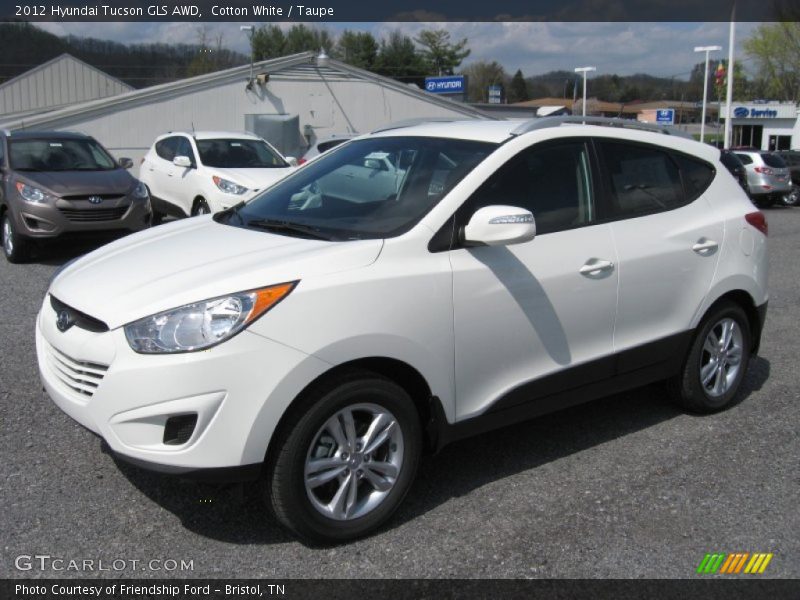 Cotton White / Taupe 2012 Hyundai Tucson GLS AWD