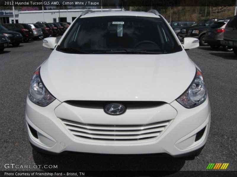 Cotton White / Taupe 2012 Hyundai Tucson GLS AWD