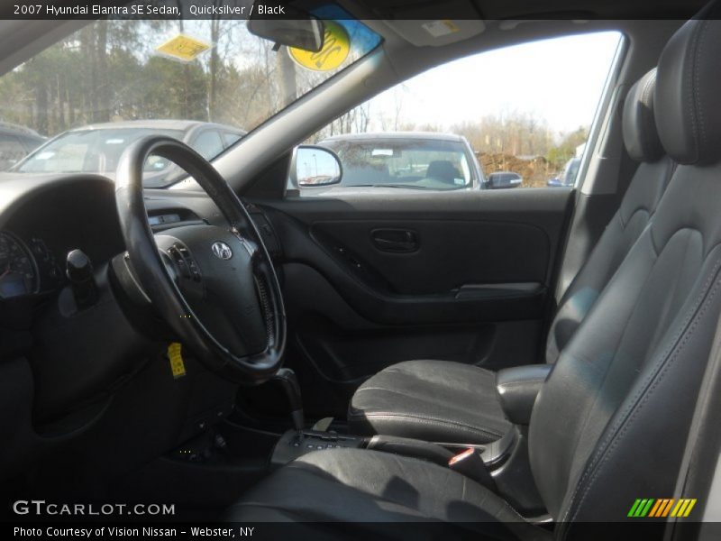 Quicksilver / Black 2007 Hyundai Elantra SE Sedan