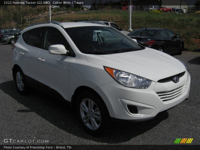 Cotton White / Taupe 2012 Hyundai Tucson GLS AWD