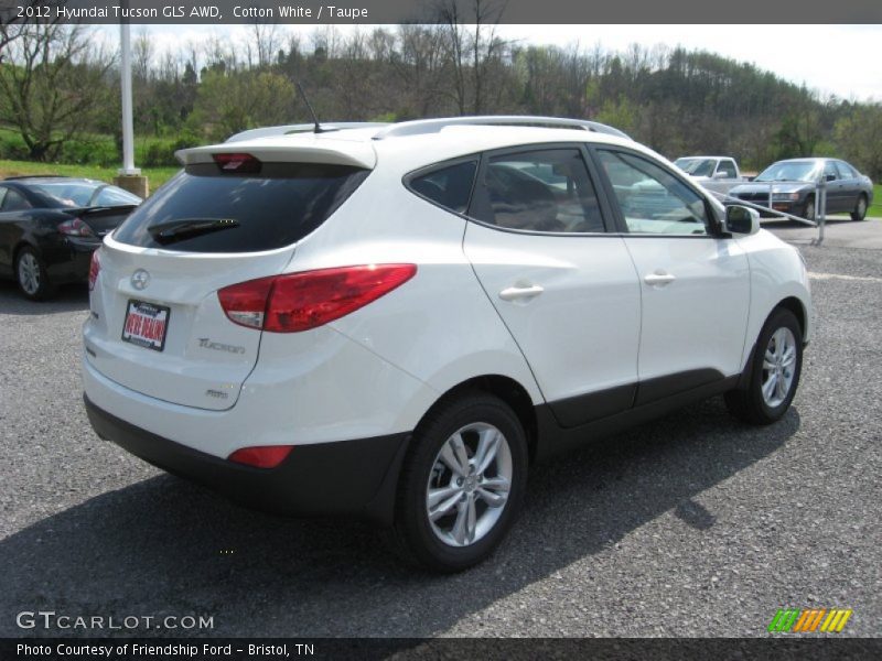 Cotton White / Taupe 2012 Hyundai Tucson GLS AWD