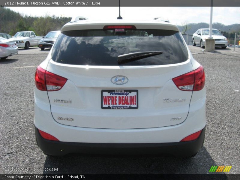 Cotton White / Taupe 2012 Hyundai Tucson GLS AWD