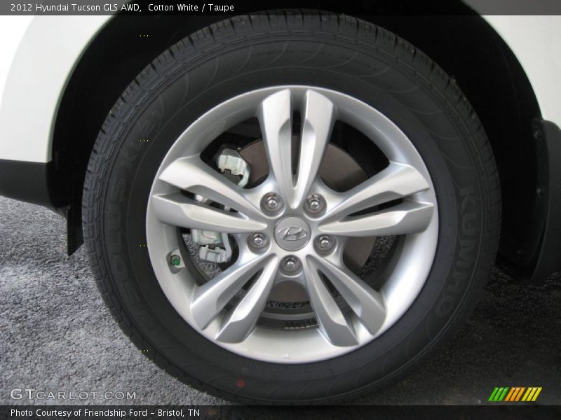 Cotton White / Taupe 2012 Hyundai Tucson GLS AWD