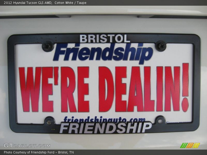 Cotton White / Taupe 2012 Hyundai Tucson GLS AWD