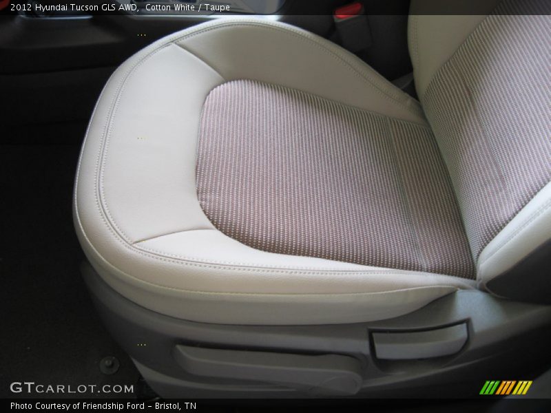 Cotton White / Taupe 2012 Hyundai Tucson GLS AWD
