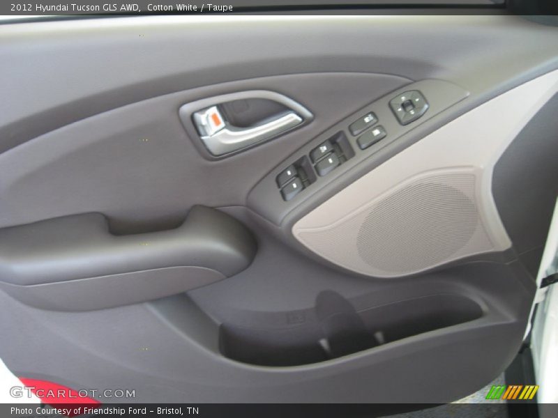 Cotton White / Taupe 2012 Hyundai Tucson GLS AWD