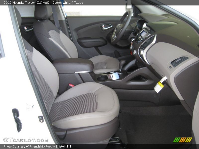 Cotton White / Taupe 2012 Hyundai Tucson GLS AWD