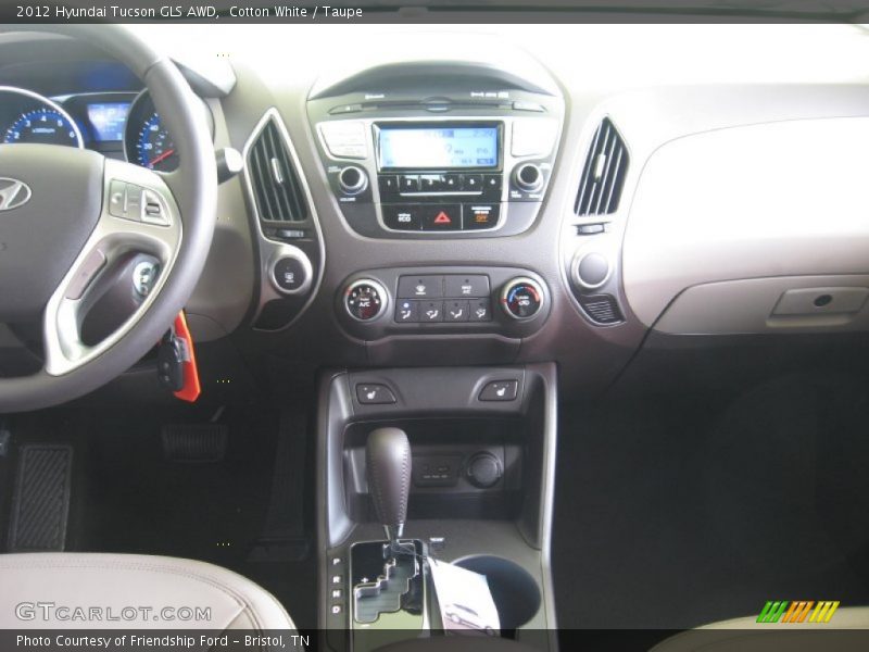 Cotton White / Taupe 2012 Hyundai Tucson GLS AWD