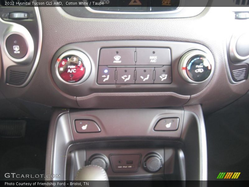 Cotton White / Taupe 2012 Hyundai Tucson GLS AWD