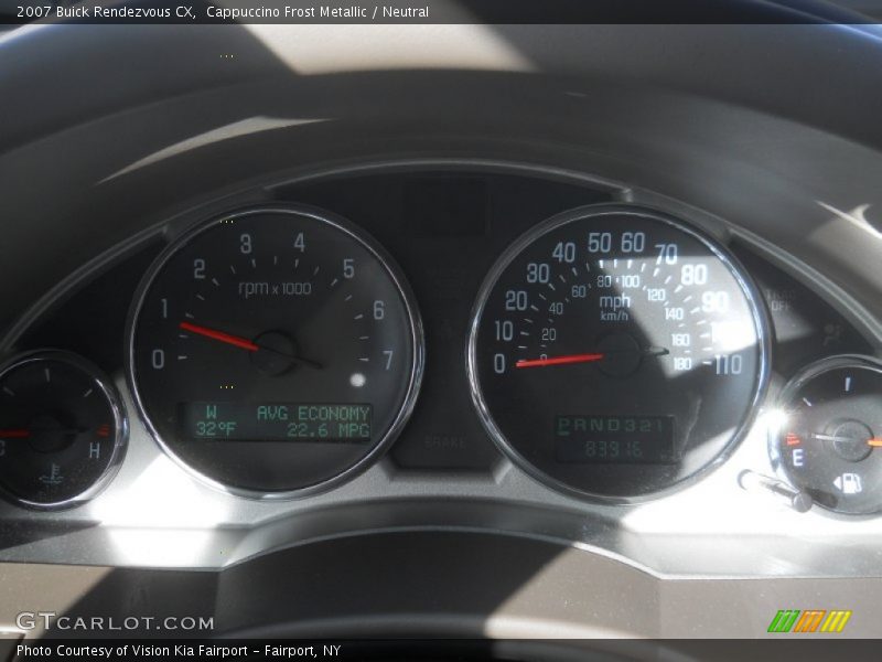 Cappuccino Frost Metallic / Neutral 2007 Buick Rendezvous CX