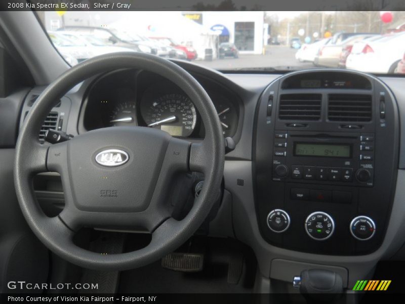 Silver / Gray 2008 Kia Spectra EX Sedan