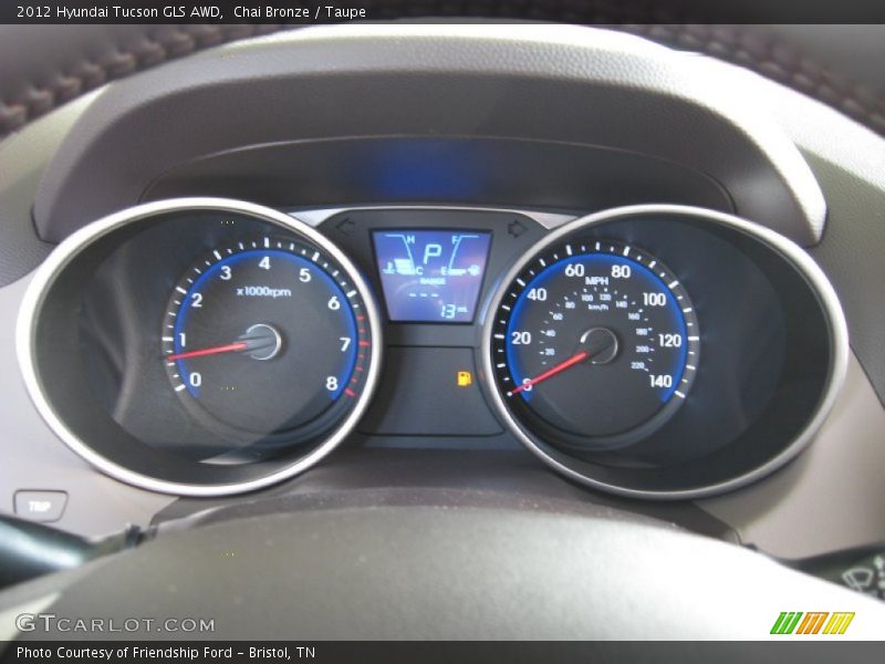 Chai Bronze / Taupe 2012 Hyundai Tucson GLS AWD