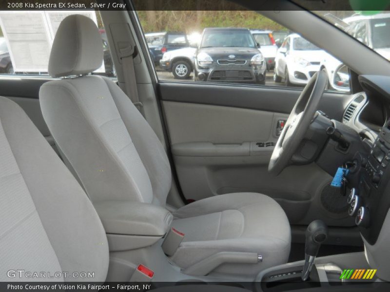 Silver / Gray 2008 Kia Spectra EX Sedan