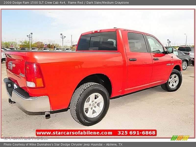 Flame Red / Dark Slate/Medium Graystone 2009 Dodge Ram 1500 SLT Crew Cab 4x4