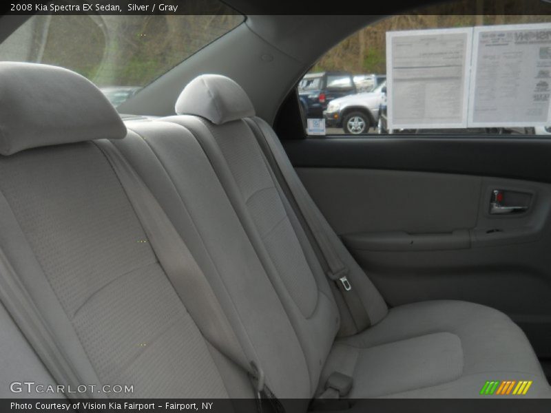 Silver / Gray 2008 Kia Spectra EX Sedan