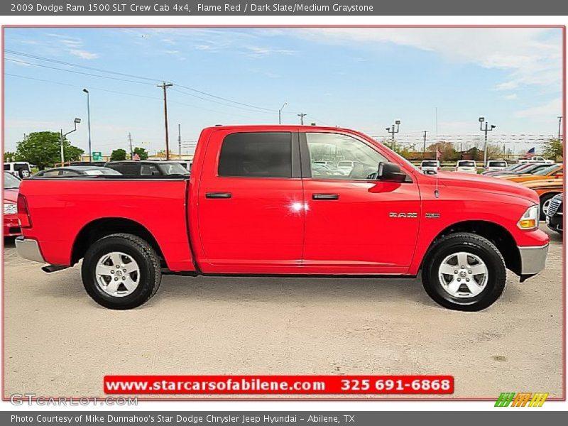 Flame Red / Dark Slate/Medium Graystone 2009 Dodge Ram 1500 SLT Crew Cab 4x4