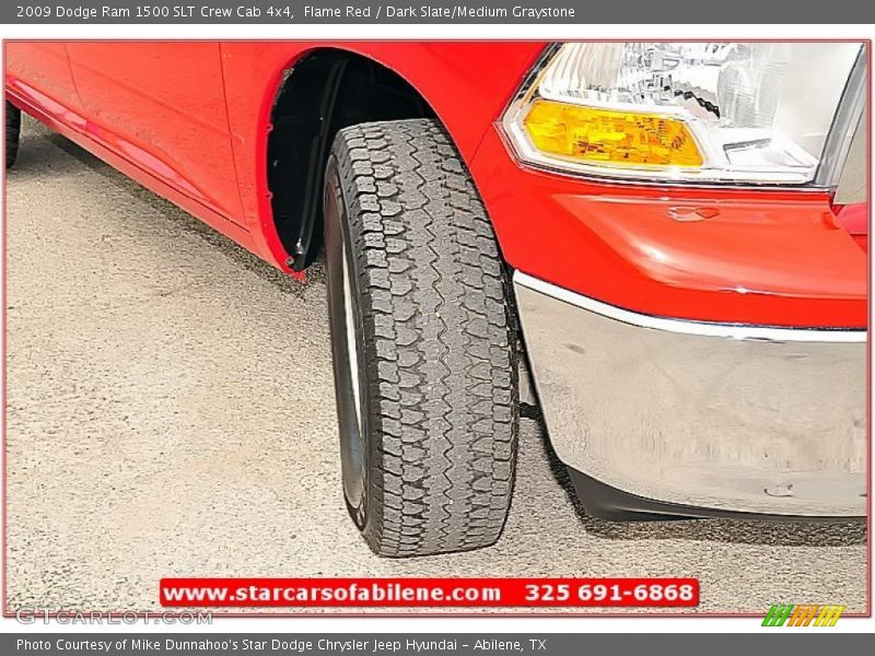 Flame Red / Dark Slate/Medium Graystone 2009 Dodge Ram 1500 SLT Crew Cab 4x4
