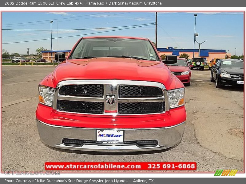 Flame Red / Dark Slate/Medium Graystone 2009 Dodge Ram 1500 SLT Crew Cab 4x4