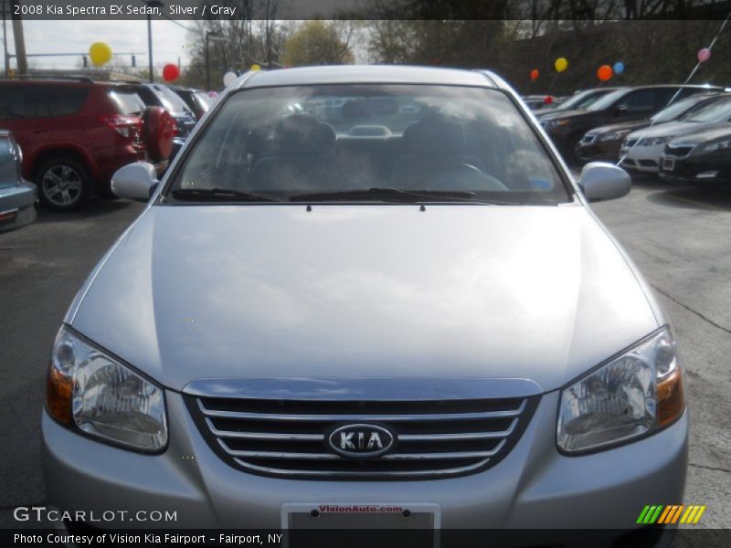 Silver / Gray 2008 Kia Spectra EX Sedan