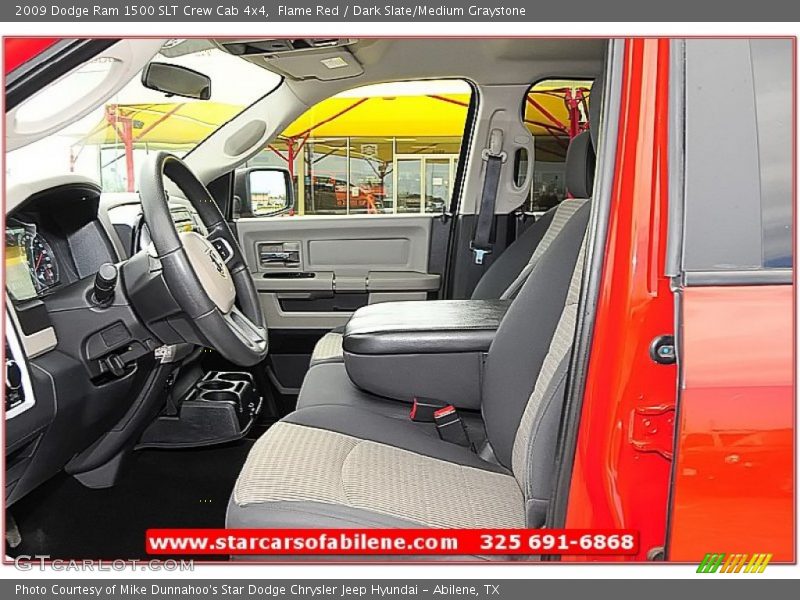 Flame Red / Dark Slate/Medium Graystone 2009 Dodge Ram 1500 SLT Crew Cab 4x4