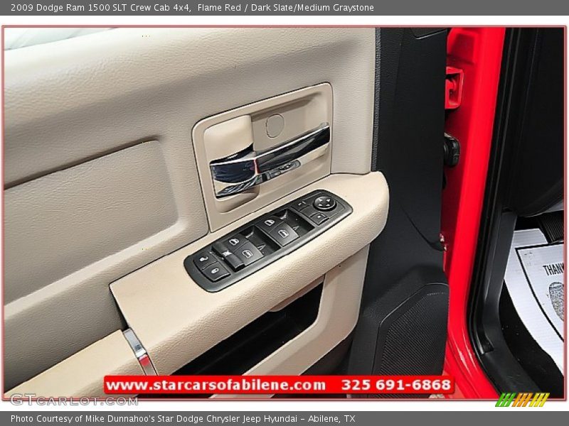 Flame Red / Dark Slate/Medium Graystone 2009 Dodge Ram 1500 SLT Crew Cab 4x4