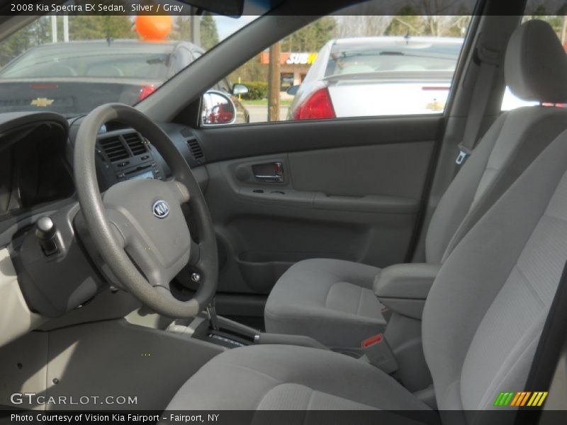 Silver / Gray 2008 Kia Spectra EX Sedan