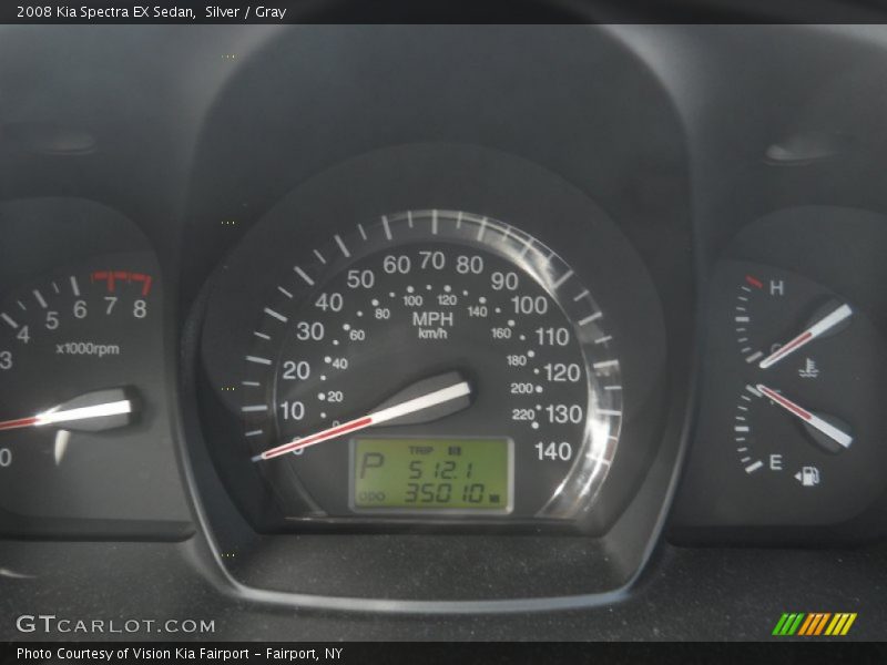  2008 Spectra EX Sedan EX Sedan Gauges