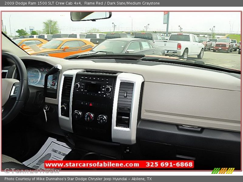 Flame Red / Dark Slate/Medium Graystone 2009 Dodge Ram 1500 SLT Crew Cab 4x4