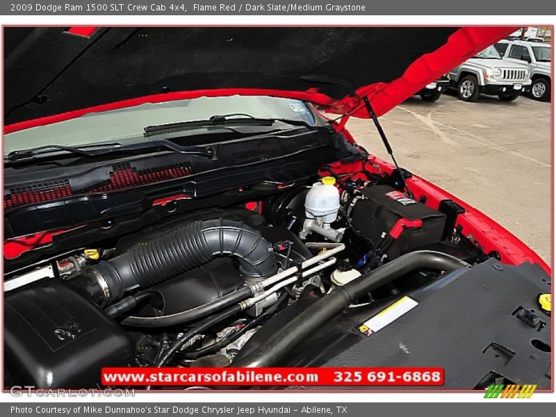 Flame Red / Dark Slate/Medium Graystone 2009 Dodge Ram 1500 SLT Crew Cab 4x4