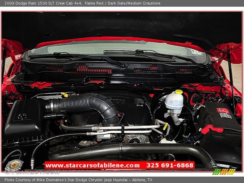 Flame Red / Dark Slate/Medium Graystone 2009 Dodge Ram 1500 SLT Crew Cab 4x4