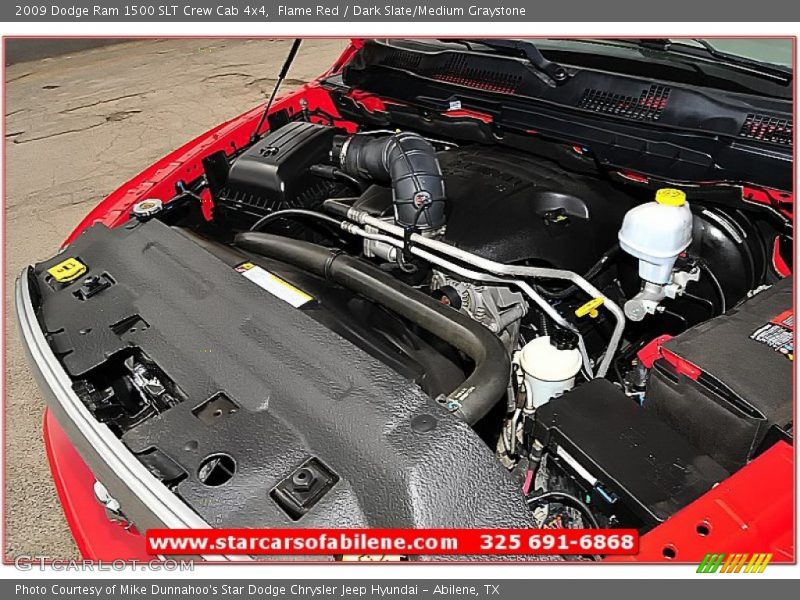 Flame Red / Dark Slate/Medium Graystone 2009 Dodge Ram 1500 SLT Crew Cab 4x4