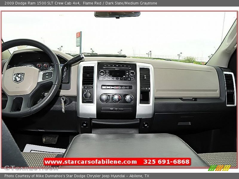 Flame Red / Dark Slate/Medium Graystone 2009 Dodge Ram 1500 SLT Crew Cab 4x4