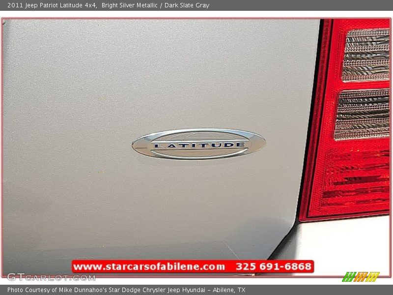 Bright Silver Metallic / Dark Slate Gray 2011 Jeep Patriot Latitude 4x4