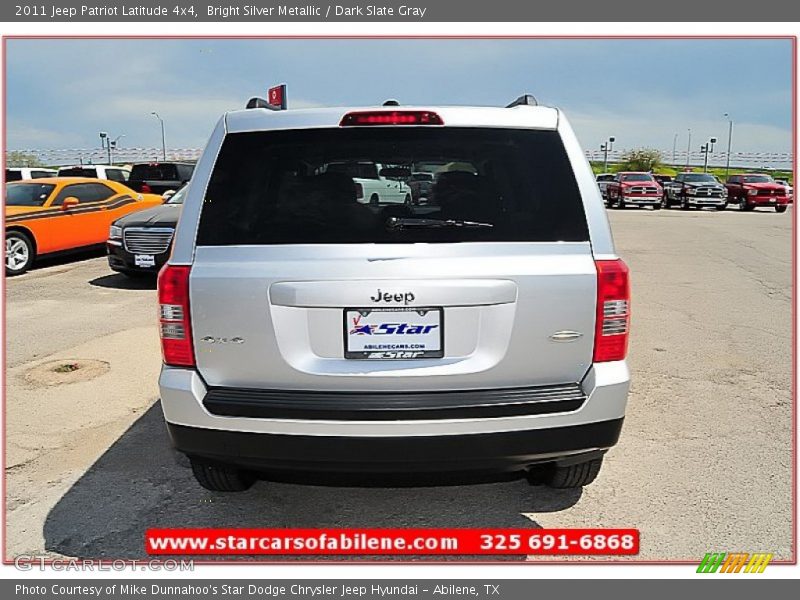 Bright Silver Metallic / Dark Slate Gray 2011 Jeep Patriot Latitude 4x4