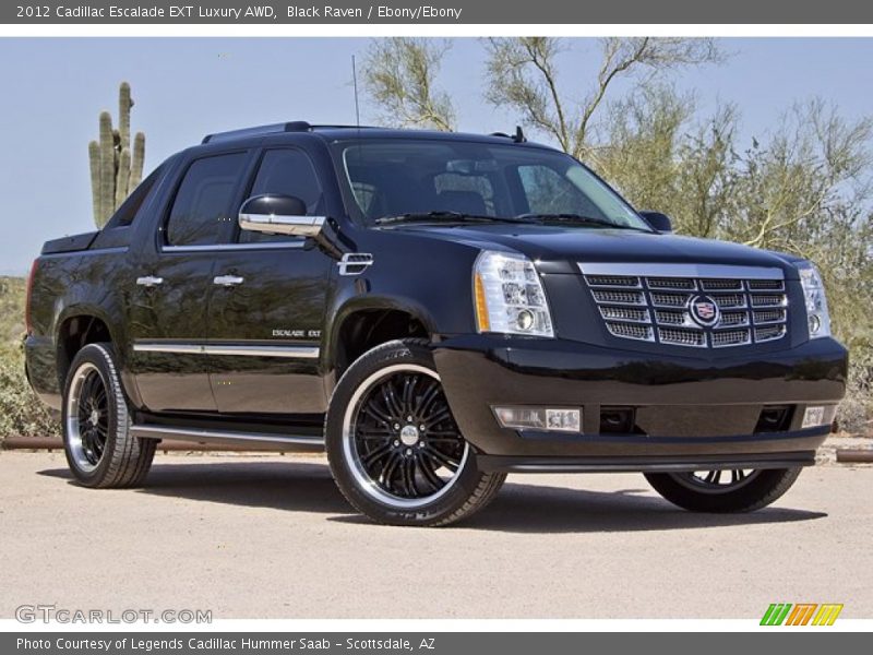 Black Raven / Ebony/Ebony 2012 Cadillac Escalade EXT Luxury AWD