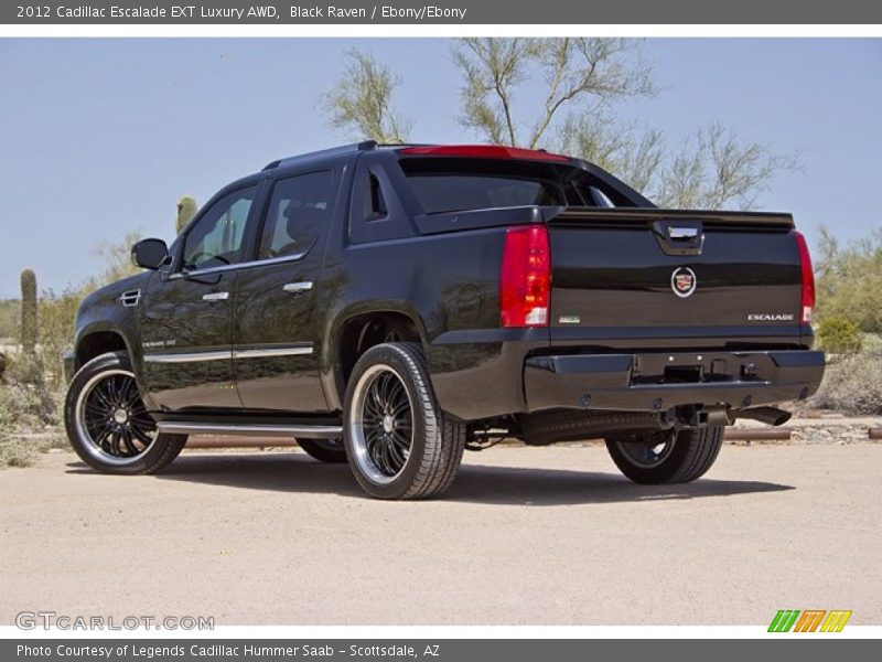 Black Raven / Ebony/Ebony 2012 Cadillac Escalade EXT Luxury AWD